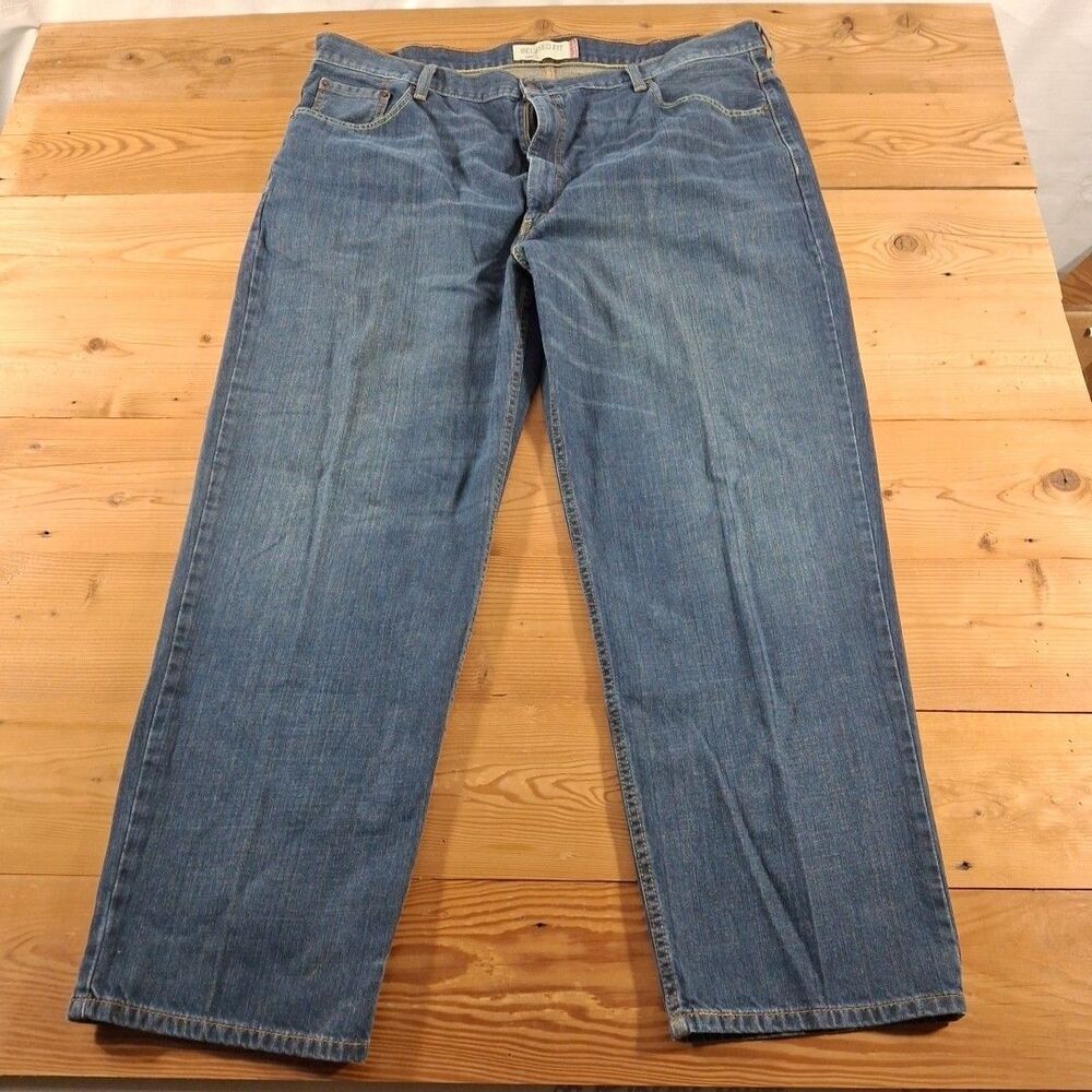 Levis 550 46x32 Vintage Y2k Mens Jeans Blue Relaxed Fit
